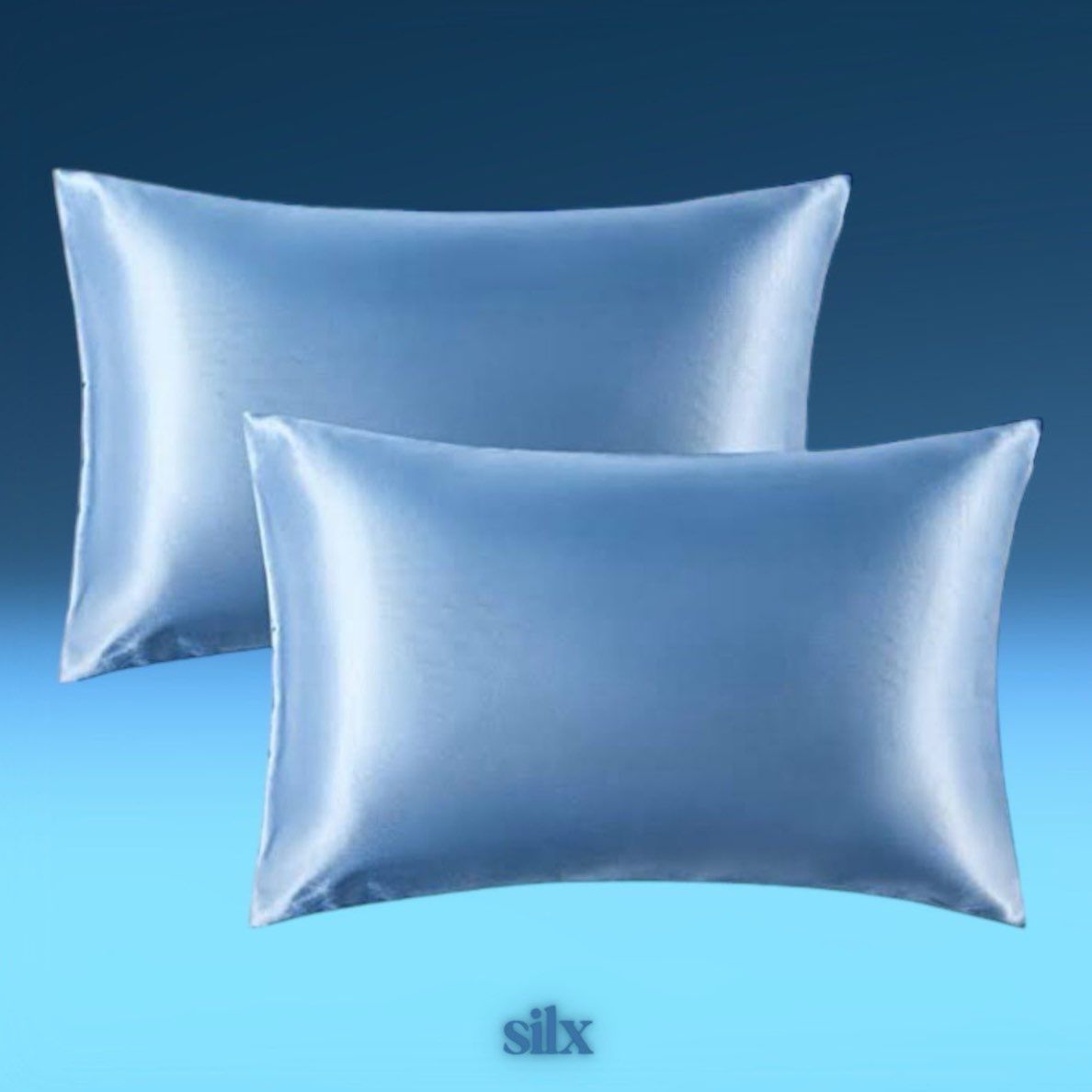 Silk Pillowcase- Ocean Blue